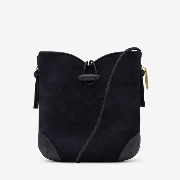**SOLD**Isabel Marant Black Suede Tyag Crossbody Bag - Picture 2 of 10